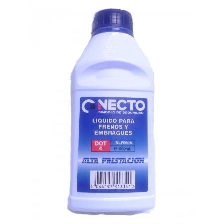 Necto NLF050A - Liquido para frenos y embragues DOT4, alta prestación, 500 ml
