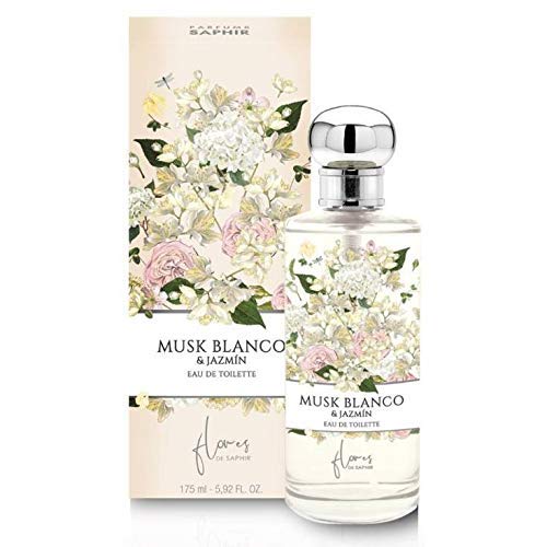 PARFUMS SAPHIR Agua fresca Musk Blanco y Jazmín - 175 ml