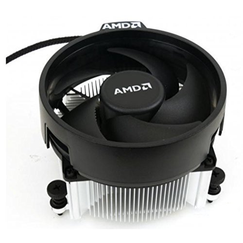 AMD Wraith Spire Socket AM4 - Conector de 4 Pines para CPU con Base de núcleo de Cobre y disipador de Calor de Aluminio y Ventilador de 3,81 Pulgadas