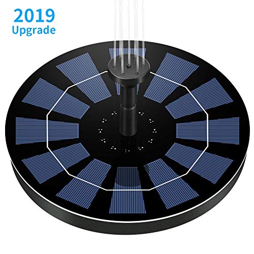 Ankway Bomba de Agua Solar Fuente para baño de Aves (Mejorada), Kit de Bomba de Agua Solar de Mayor eficiencia de 1.8 W Función de Agua con energía Solar para estanques jardín Patio Acuario Ankway Bomba de Agua Solar Fuente para baño de Aves (Mejorada), Kit de Bomba de Agua Solar de Mayor eficiencia de 1.8 W Función de Agua con energía Solar para estanques jardín Patio Acuario
