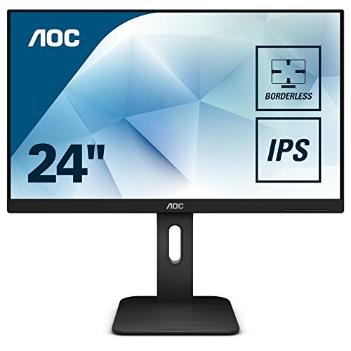 AOC Pro-Line 24P1 Pantalla para PC 60,5 cm (23.8") Full HD LED Plana Mate Negro - Monitor (60,5 cm (23.8"), 1920 x 1080 Pixeles, Full HD, LED, 5 ms, Negro)