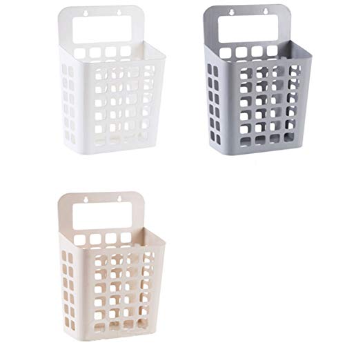 Cesto Sucio montado en la Pared de 3 Piezas, Material PP con asa, fácil de Transportar, Resistente y Estable, multifunción, Adecuado para Apartamentos, dormitorios, residencias Cesto Sucio montado en la Pared de 3 Piezas, Material PP con asa, fácil de Transportar, Resistente y Estable, multifunción, Adecuado para Apartamentos, dormitorios, residencias