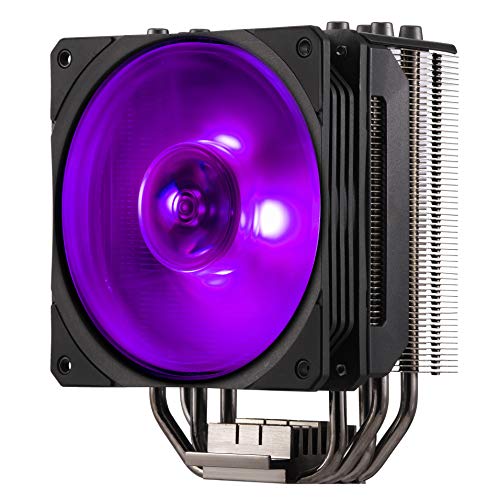 Cooler Master Hyper 212 RGB Black Edition Sistema Refrigeración - Elegante, Llamativo y Preciso - 4 Tubos de Calor Contacto Directo Continuo con Aletas, Ventilador SF120R RGB