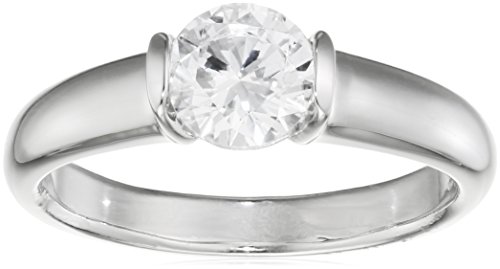 Diamonfire Mujer-Ring Quilates 925 Anillo de Plata rodiada con circonita Corte Brillante Blanco Talla 60 (19,1) 61 - / 0792/1/082 919