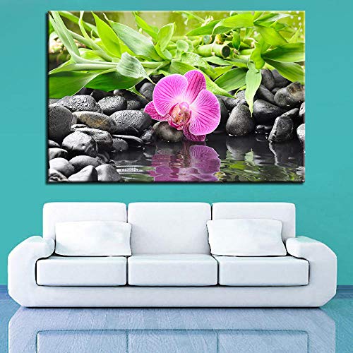 Fleece - Canvas Image XXL, Apartamento de 4 habitaciones - Hecho en Alemania - Listo para colgar piedra, bambú, orquídea Fleece - Canvas Image XXL, Apartamento de 4 habitaciones - Hecho en Alemania - Listo para colgar piedra, bambú, orquídea