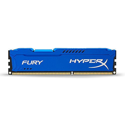 HyperX Fury - Memoria RAM de 4 GB (1600 MHz) DDR3 Non-ECC CL10 DIMM, Color Azul