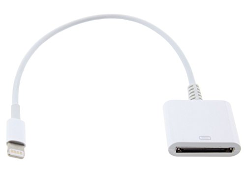 iPrime - Adaptador de 30 a 8 pines con cable para cargar, compatible con iPhone, iPad, color blanco