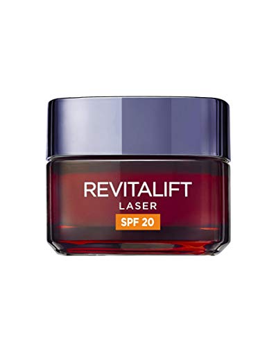 L'Oréal Paris Dermo Expertise Crema de Día Antiedad Revitalift Láser con Protección Solar (SPF20) y Proxylane, 50 ml L'Oréal Paris Dermo Expertise Crema de Día Antiedad Revitalift Láser con Protección Solar (SPF20) y Proxylane, 50 ml