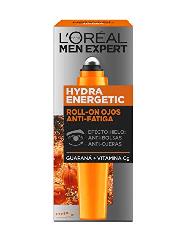 L'Oréal Paris Men Expert Hydra Energetic Roll-On Ojos Anti-Bolsas + Anti-Ojeras con 2 Vitaminas - 10 ml L'Oréal Paris Men Expert Hydra Energetic Roll-On Ojos Anti-Bolsas + Anti-Ojeras con 2 Vitaminas - 10 ml