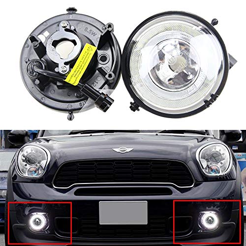 Mini luz de marcha diurna LED DRL Halo anillo conducir faros antiniebla kit para Mini Cooper Countryman R55 R56 R58 R60 R61 Paceman F56 Mini luz de marcha diurna LED DRL Halo anillo conducir faros antiniebla kit para Mini Cooper Countryman R55 R56 R58 R60 R61 Paceman F56