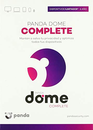 Panda Dome Complete, Antivirus de Última Generatión, Dispositivos Ilimiatados, 1 Año