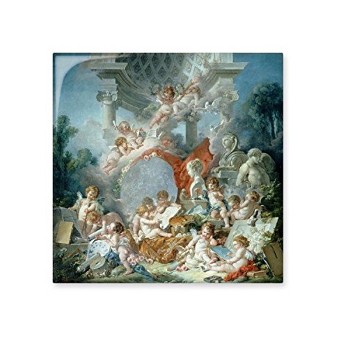 PINTURA al óleo de carácter bebé ángel antiguo Europea Art ilustración de cerámica crema decoración de decoración de azulejos para baño cocina azulejos de pared azulejos de cerámica