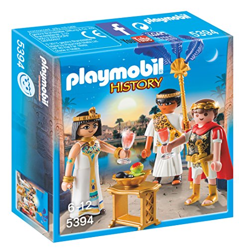 Playmobil Romanos y Egipcios - César y Cleopatra, Playset de Figuras de Juguete, Multicolor (Playmobil, 5394)