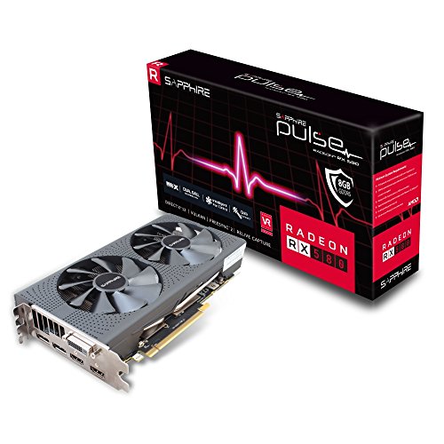 Sapphire Pulse Radeon RX 580 8GD5 - Tarjeta gráfica, AMD, 3840 x 2160 Pixeles, 1366 MHz, 8 GB, GDDR5 Sapphire Pulse Radeon RX 580 8GD5 - Tarjeta gráfica, AMD, 3840 x 2160 Pixeles, 1366 MHz, 8 GB, GDDR5