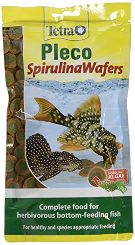 Tetra Pleco Espirulina Obleas, Dieta Completa para Todos los Pescados Herbívoros, Alimentación Inferior 150 g