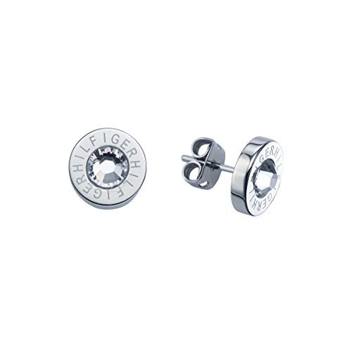 Tommy Hilfiger 2700259 - Pendientes de acero inoxidable con circonita