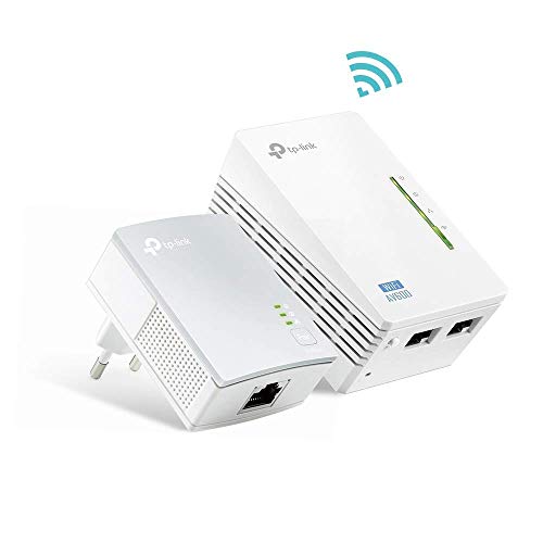 TP-Link TL-WPA4220 KIT - 2 Adaptadores de Comunicación por Línea Eléctrica (WiFi AV 600 Mbps, PLC con WiFi, Extensor, Repetidores de Red, Amplificador y Cobertura Internet, 3 Puertos, Cable Ethernet) TP-Link TL-WPA4220 KIT - 2 Adaptadores de Comunicación por Línea Eléctrica (WiFi AV 600 Mbps, PLC con WiFi, Extensor, Repetidores de Red, Amplificador y Cobertura Internet, 3 Puertos, Cable Ethernet)