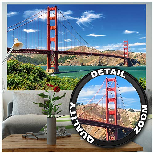 GREAT ART XXL Póster – Puente Golden Gate – Decoración Mural Monumentos De Los Estados Unidos San Francisco California California Cartel De La Pared Foto Y Decoración 140 x 100 cm GREAT ART XXL Póster – Puente Golden Gate – Decoración Mural Monumentos De Los Estados Unidos San Francisco California California Cartel De La Pared Foto Y Decoración 140 x 100 cm