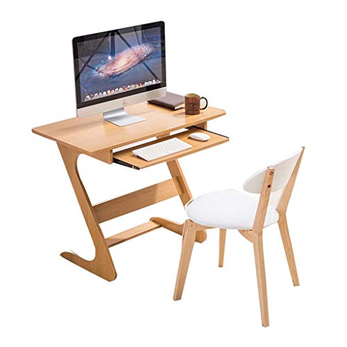 Mesa de escritorio, ordenador pequeño, Home Lazy Bed Bett, dormitorio, fácil apartamento, sencilla placa de madera, Panel base de madera., D, B
