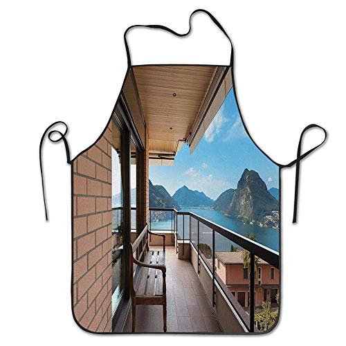 Not Applicable Lago Lugano Vista panorámica Desde la terraza del apartamento Montañas y mar Delantal para Cocina Barbacoa Barbacoa Cocina Chef Regalo para Mujeres/Hombres Not Applicable Lago Lugano Vista panorámica Desde la terraza del apartamento Montañas y mar Delantal para Cocina Barbacoa Barbacoa Cocina Chef Regalo para Mujeres/Hombres