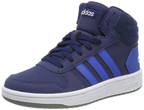 adidas Hoops Mid 2.0 K, Zapatillas Altas Unisex Niños, Azul (Dark Blue/Blue/Footwear White 0), 33 EU