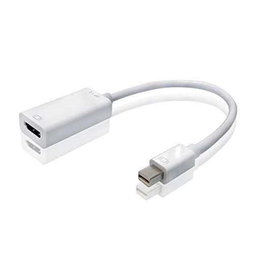 ADWITS 4K Mini DisplayPort MDP 1.2 (Compatible con Thunderbolt 2) Adaptador Macho HDMI 1.4 a Hembra para Macbook Air, MacBook, Macbook Pro, Mac Mini, iMac y más, Blanco ADWITS 4K Mini DisplayPort MDP 1.2 (Compatible con Thunderbolt 2) Adaptador Macho HDMI 1.4 a Hembra para Macbook Air, MacBook, Macbook Pro, Mac Mini, iMac y más, Blanco