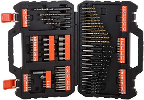 BLACK+DECKER A7200-XJ - Juego de 109 piezas para atornillar y taladrar con brocas "Titanio" BLACK+DECKER A7200-XJ - Juego de 109 piezas para atornillar y taladrar con brocas "Titanio"