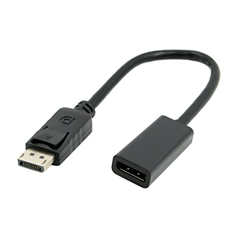 Cablecc - Cable alargador DisplayPort DP Macho a Hembra para Monitor HDTV y Tarjeta gráfica (20 cm)