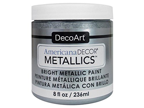 Deco Art Americana – Decoración Jarra de metálico de Pintura, acrílico, Plata, 7 x 7 x 8 cm
