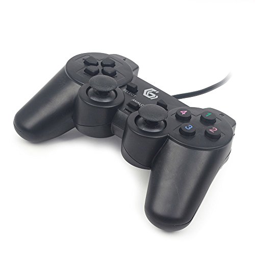 Gembird JPD-UDV-01 Gamepad PC Negro Mando y Volante - Volante/Mando (Gamepad, PC, Analógico/Digital, D-Pad, Alámbrico, USB 2.0) Gembird JPD-UDV-01 Gamepad PC Negro Mando y Volante - Volante/Mando (Gamepad, PC, Analógico/Digital, D-Pad, Alámbrico, USB 2.0)