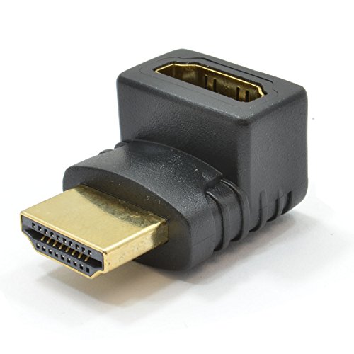 HDMI Femenino Enchufe A Derecho ángulo HDMI Clavija Adaptador Convertidor