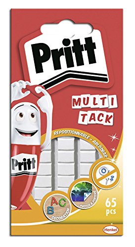 Pritt Multitack, 65 masillas adhesivas multiusos, removible y reutilizable Pritt Multitack, 65 masillas adhesivas multiusos, removible y reutilizable