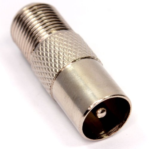 Pro power AP01797 - Adaptador de Conector de Rosca F a Antena coaxial RF Macho Pro power AP01797 - Adaptador de Conector de Rosca F a Antena coaxial RF Macho