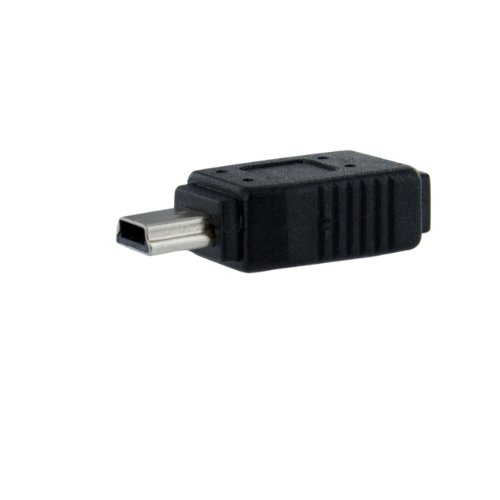 Startech UUSBMUSBFM - Adaptador Micro USB a Mini USB 2.0, Negro