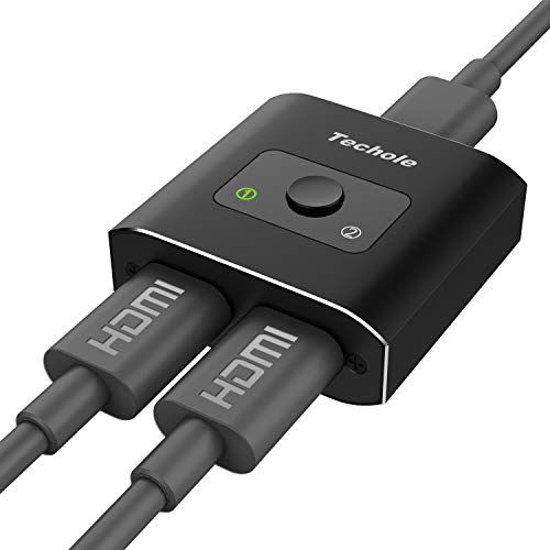Techole HDMI Switch, Conmutador HDMI Switcher Bidireccional Entrada 2 a 1 Salida o Switch 1 a 2 Salida, Soporta 4K, 3D y 1080P para HDTV, BLU-Ray Player, PS3, PS4, DVD, DVR, Xbox, etc Techole HDMI Switch, Conmutador HDMI Switcher Bidireccional Entrada 2 a 1 Salida o Switch 1 a 2 Salida, Soporta 4K, 3D y 1080P para HDTV, BLU-Ray Player, PS3, PS4, DVD, DVR, Xbox, etc