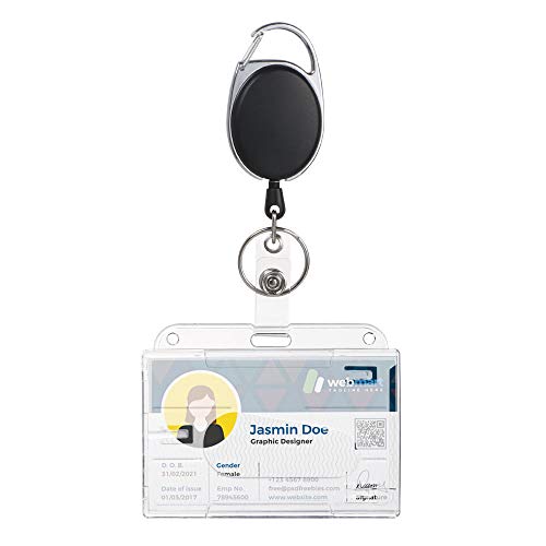 Vicloon Mejorar Llavero Retráctil de Alta con Funda para Tarjeta,Mosquetón de Carrete de Tarjeta y Clip de Cinturon con Cordón de Nylon Extensible,Tarjetero de Doble Cara para Soporte de Tarjeta ID Vicloon Mejorar Llavero Retráctil de Alta con Funda para Tarjeta,Mosquetón de Carrete de Tarjeta y Clip de Cinturon con Cordón de Nylon Extensible,Tarjetero de Doble Cara para Soporte de Tarjeta ID