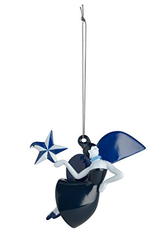 Alessi – Adorno de Navidad, porcelana, azul, 10.90 x 5.70 x 8.70 cm