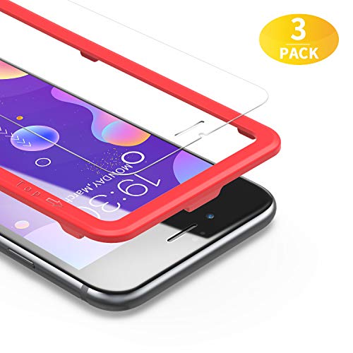 BANNIO Protector de Pantalla iPhone 7 / iPhone 8/iPhone SE 2020,[3 Unidades] 2.5D Cristal Templado para iPhone 7 / iPhone 8 /iPhone SE 2020 con Kit de Instalación,Anti-Huella Digital, Anti-Scratch