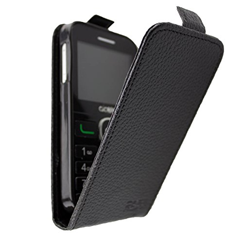 caseroxx Flip Cover für Alcatel 2008G, Bolso (Flip Cover en Negro)