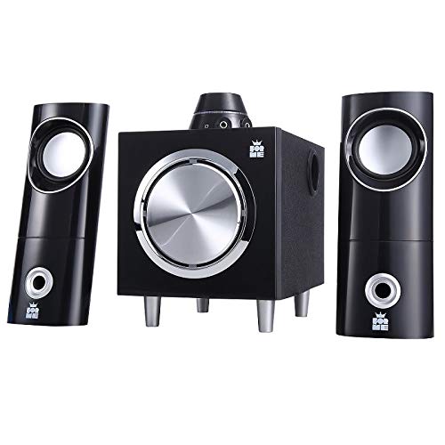 ForMe Altavoces Multimedia 2.1 con Subwoofer I Sistema de Altavoces de Juegos 2.1 I Subwoofer I 18 W I Juego de Altavoces para PC