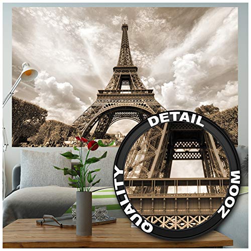 GREAT ART XXL Poster – Torre Eiffel – Mural Francia Ciudad Capital Paris El Monumento Característico Torre Eiffel Torre De Observación Cartel De Pared Foto Y Decoración 140 X 100 cm