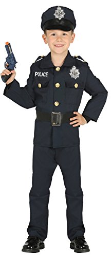 Guirca- Disfraz policía, Talla 5-6 años (87456.0)