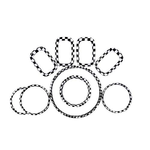 Heinmo For Mini Cooper F60 Anillo de decoración con luz antiniebla Cubierta ABS Lámpara de Niebla decoración círculo Cubierta Car-Styling (6.5 Pulgadas) (Grid) Heinmo For Mini Cooper F60 Anillo de decoración con luz antiniebla Cubierta ABS Lámpara de Niebla decoración círculo Cubierta Car-Styling (6.5 Pulgadas) (Grid)