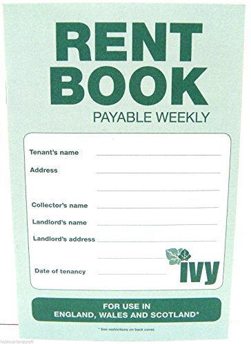 Ivy Alquiler semanal libro Shorthold alquiler en efectivo libro de Cuentas por Pagar por semana alquilar