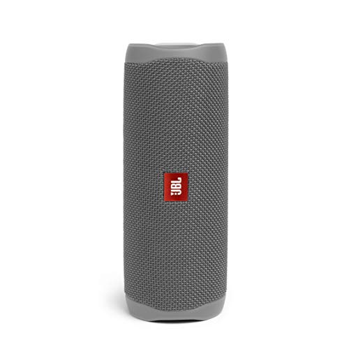 JBL Flip 5 - Altavoz inalámbrico portátil con Bluetooth, speaker resistente al agua (IPX7), JBL PartyBoost, hasta 12h de reproducción con sonido de calidad, gris