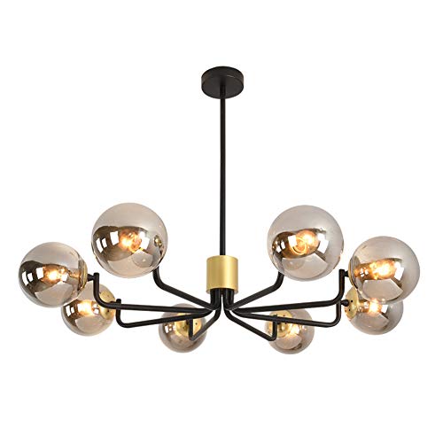 Lámpara De Restaurante Lámparas De Araña Lámpara De Habitación Para Niños Lámpara Colgante Bar Loft Lámpara De Salón Luz Colgante Lámpara De Altura Ajustable Vidrio Nórdico Metal Diseño Ø98cm E27×8 Lámpara De Restaurante Lámparas De Araña Lámpara De Habitación Para Niños Lámpara Colgante Bar Loft Lámpara De Salón Luz Colgante Lámpara De Altura Ajustable Vidrio Nórdico Metal Diseño Ø98cm E27×8