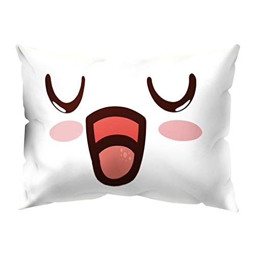LEEDY - Funda de cojín Suave y cómoda, Color melocotón Suave de 30 x 50 cm, decoración del hogar, poliéster, H, Medium LEEDY - Funda de cojín Suave y cómoda, Color melocotón Suave de 30 x 50 cm, decoración del hogar, poliéster, H, Medium