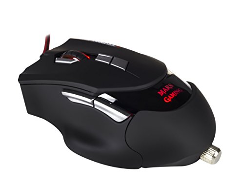 Mars Gaming MM3 - Ratón PC, 16400DPI, láser, luz LED 6, 10 botones, 5 perfiles Mars Gaming MM3 - Ratón PC, 16400DPI, láser, luz LED 6, 10 botones, 5 perfiles
