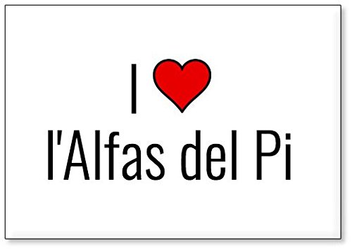 Mundus Souvenirs - Amo l'Alfas del Pi, Imán para Nevera (diseño 2) Mundus Souvenirs - Amo l'Alfas del Pi, Imán para Nevera (diseño 2)