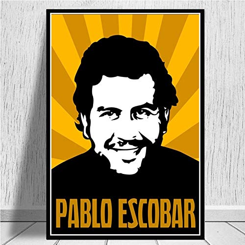 Pablo Escobar Character Legend Retro Vintage Poster and Prints Painting Wall Art Canvas Wall Pictures For Living Room Home Decor-Sin marco-40X50cm